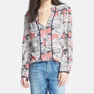 Fall floral blouse size xs